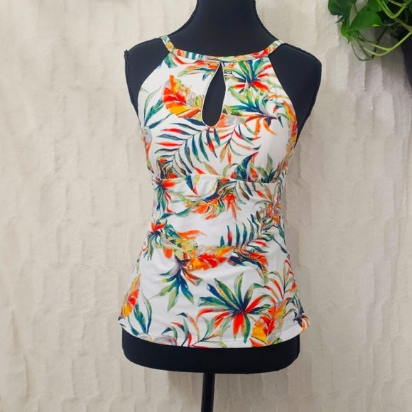 Ellen Tracy Other - Tropical Print Women's Tankini By Ellen Tracy